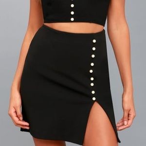Lulus Wesley Black Pearl Mini skirt